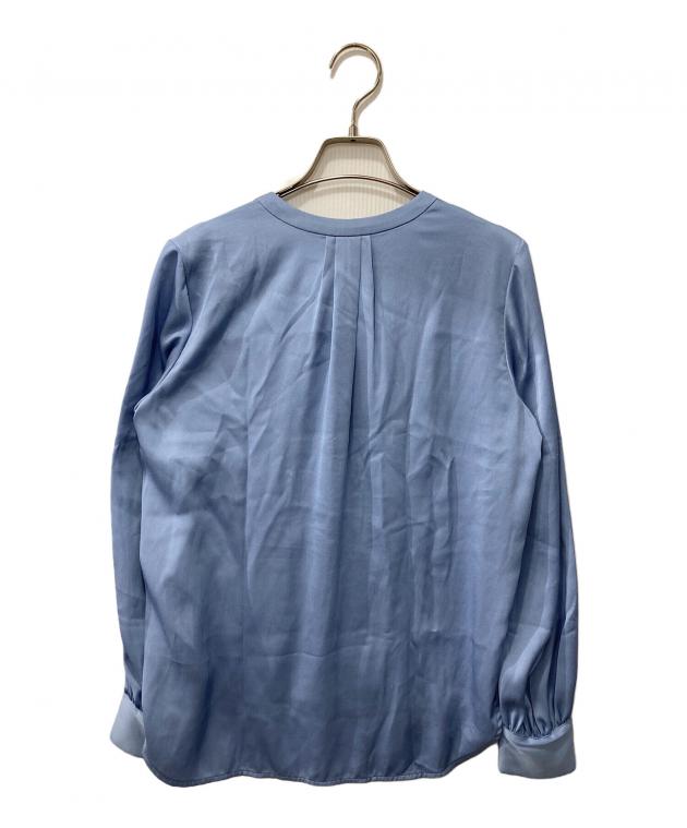 【新品未使用タグ付】ANAYI アナイ 長袖ブラウス グレー 38 中古・古着通販】ANAYI (アナイ) 長袖シャツ ブルー サイズ:36