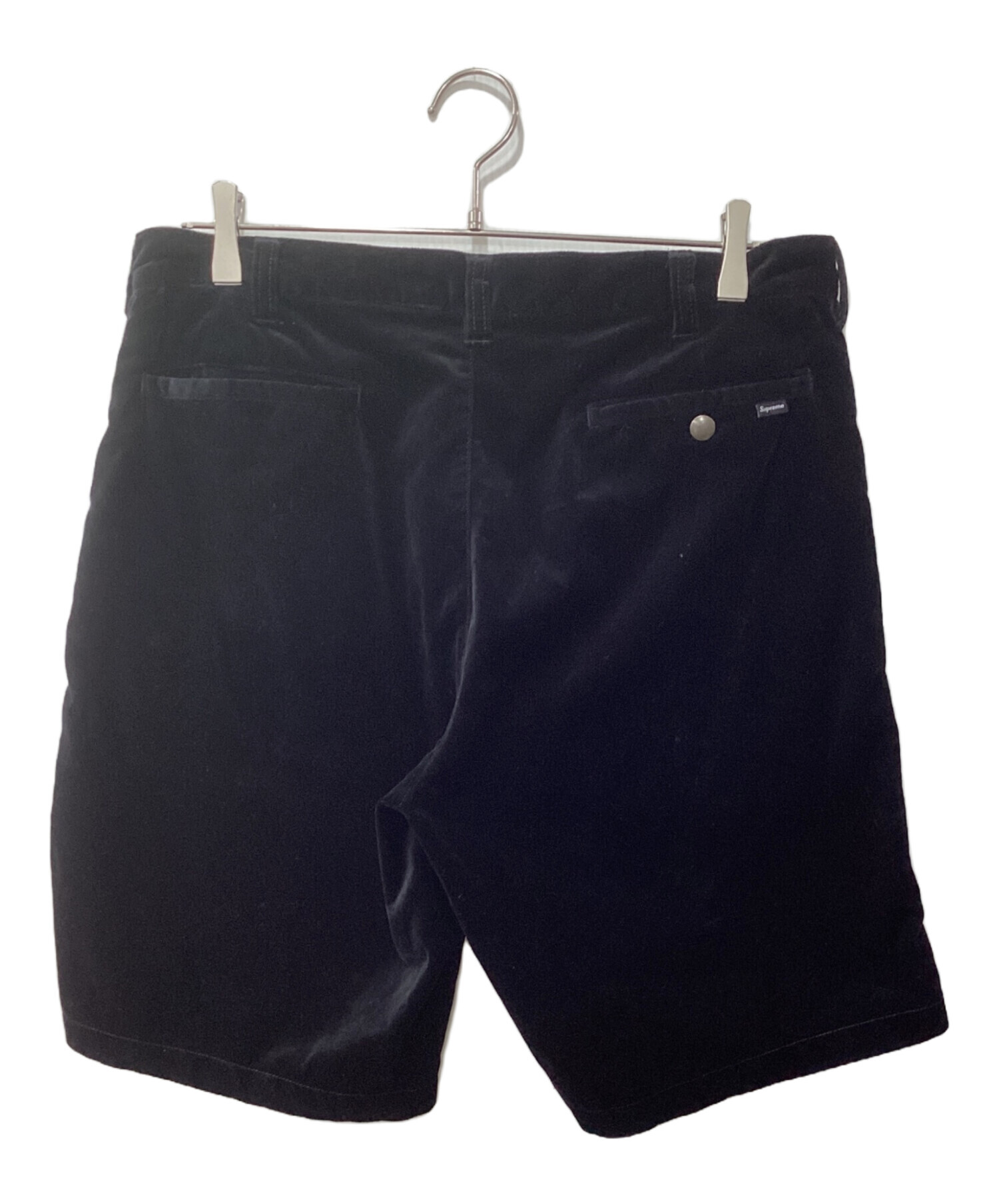 中古・古着通販】Supreme (シュプリーム) ベロアハーフパンツ ブラック