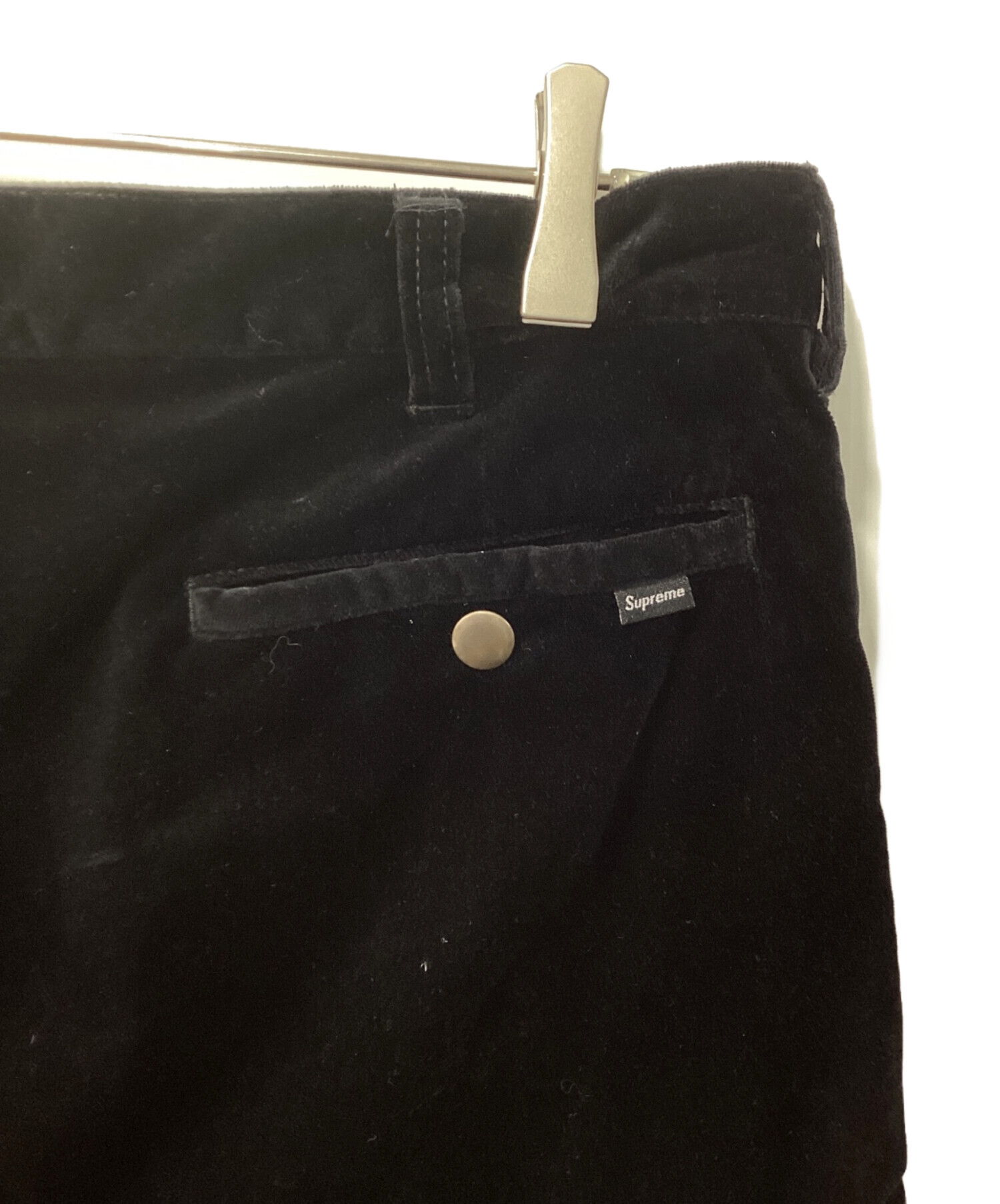中古・古着通販】Supreme (シュプリーム) ベロアハーフパンツ ブラック