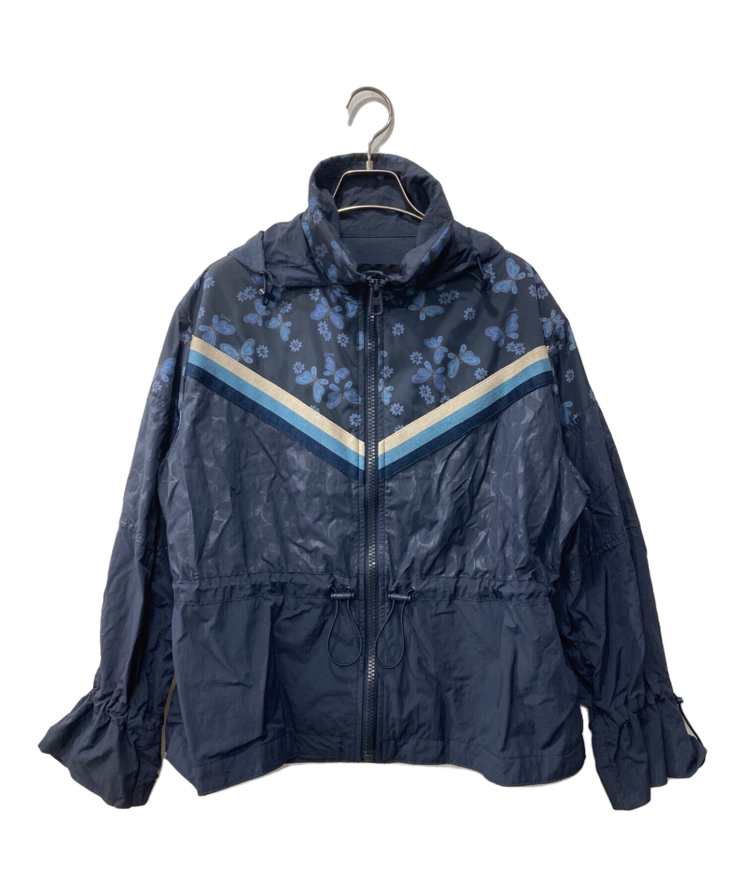美品✨ COACH シグネチャー スプリングジャケット　ウインドブレーカー　花柄 中古・古着通販】COACH (コーチ) フローラル ウィンド ブレーカー