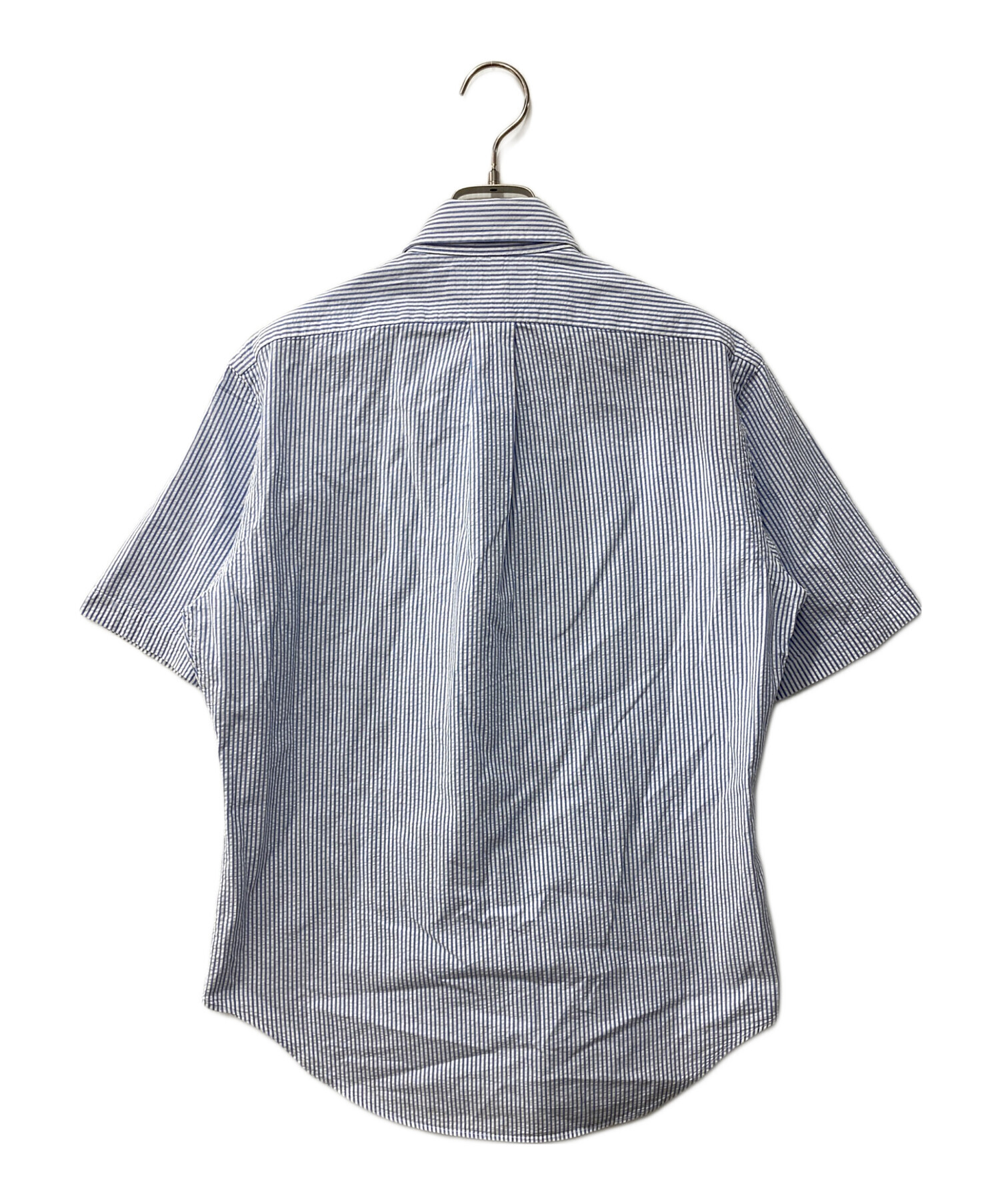 美品 ラルフローレン 現行タグ シアサッカー ストライプシャツ ボタンダウン M 中古・古着通販】RALPH LAUREN (ラルフローレン) シアサッカーボタン