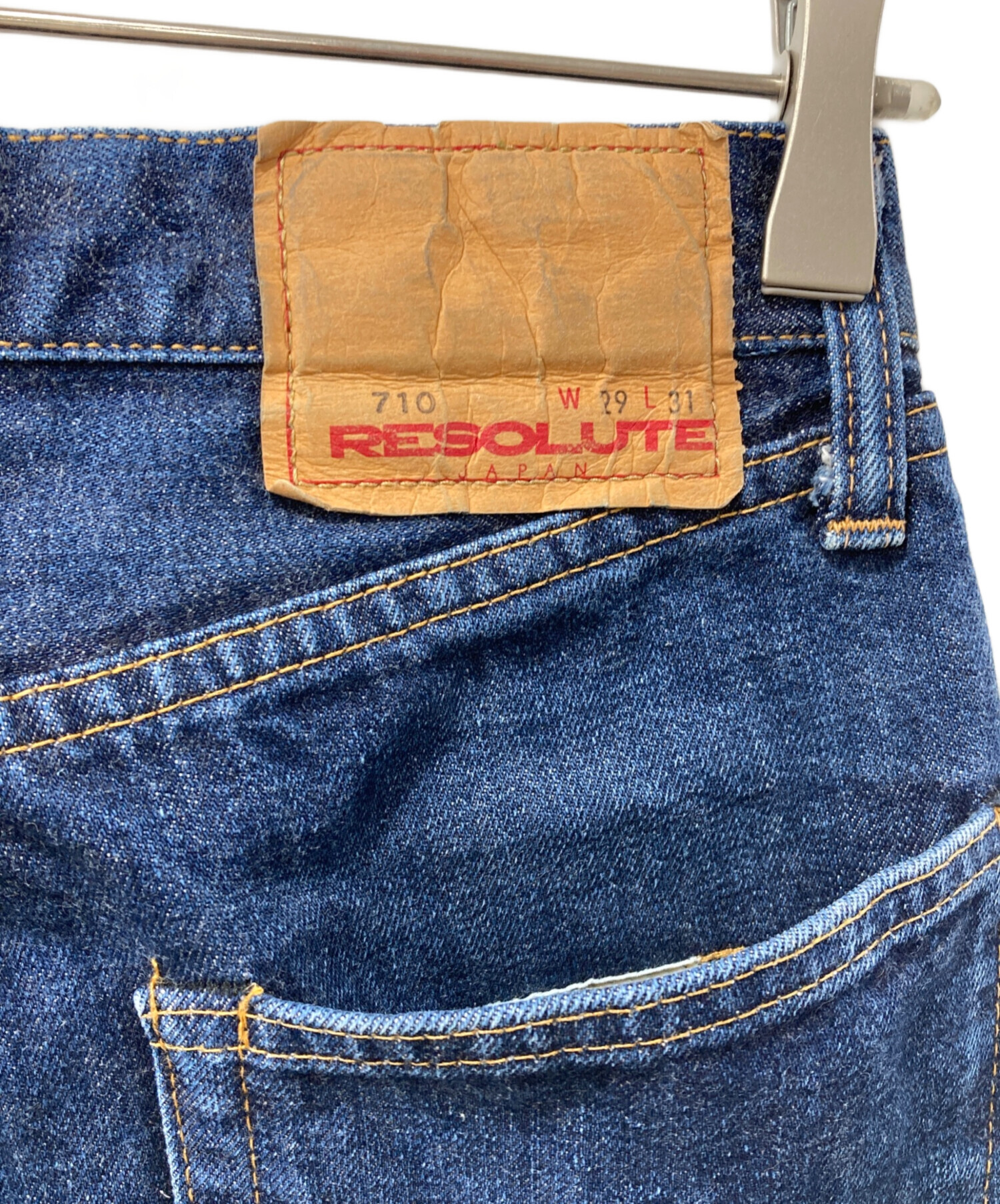 美品 リゾルト 701 インディゴ デニム パンツ W32 RESOLUTE 中古・古着通販】RESOLUTE (リゾルト) 710デニムパンツ インディゴ