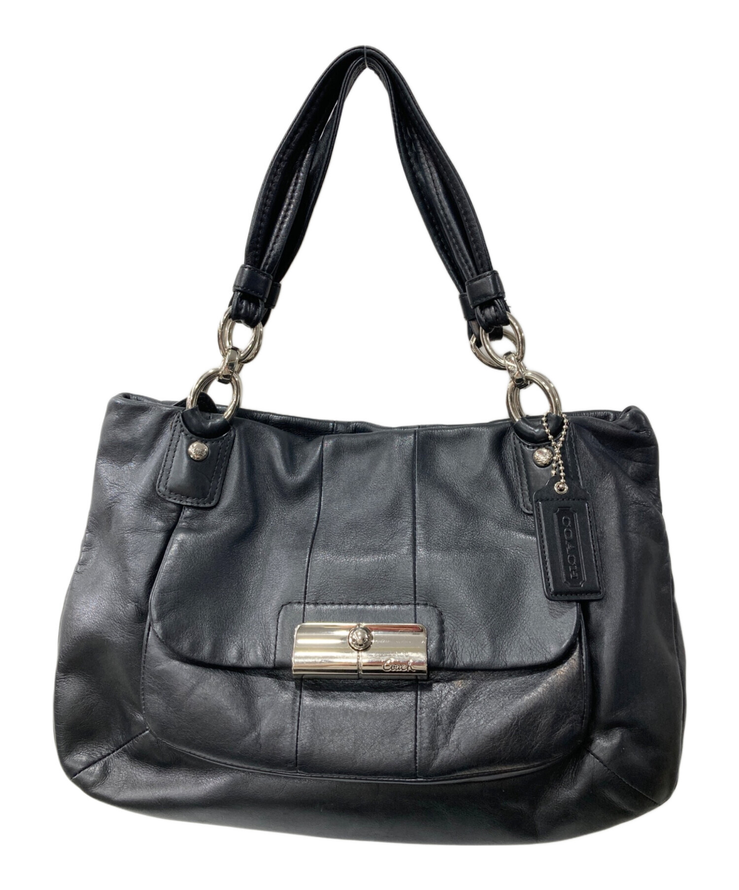 中古・古着通販】COACH (コーチ) トートバッグ/クリスティン ネイビー 