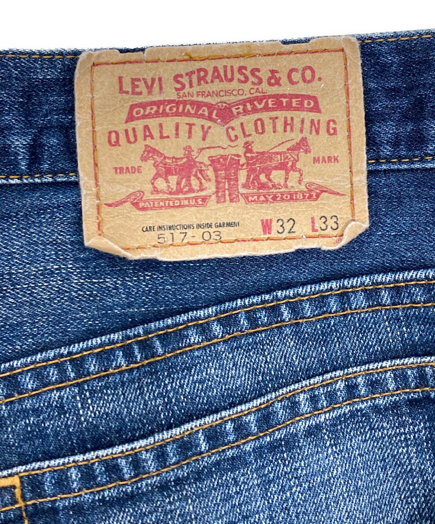 ■リーバイス LEVI'S 517-03 w33【USED】送料無料!! 中古・古着通販】LEVI'S (リーバイス) 517-03ブーツカットデニムパンツ