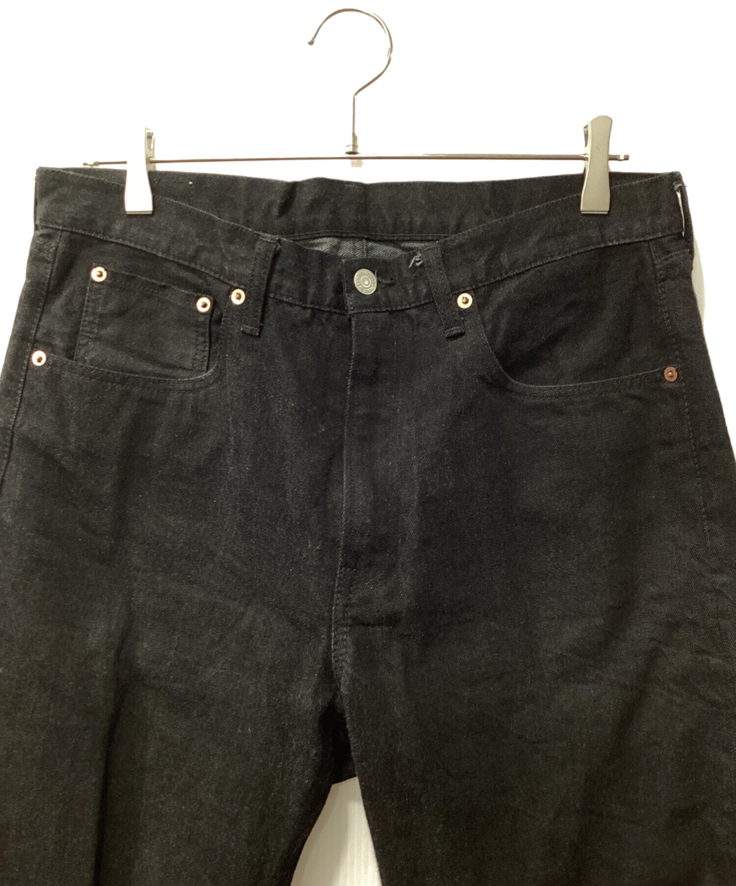 中古・古着通販】HAND ROOM (ハンドルーム) デニムパンツ ブラック