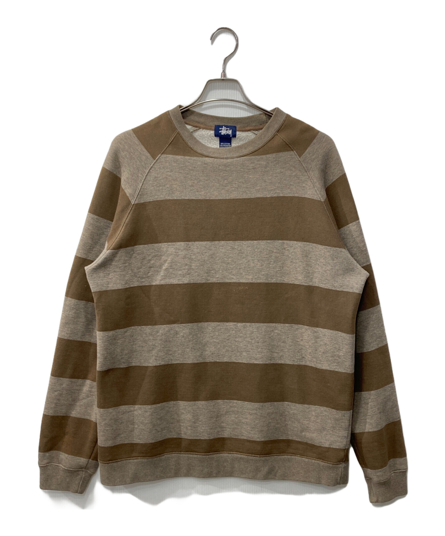 Old Stussy ボーダー スウェット　希少 中古・古着通販】stussy (ステューシー) ボーダースウェット/紺タグ