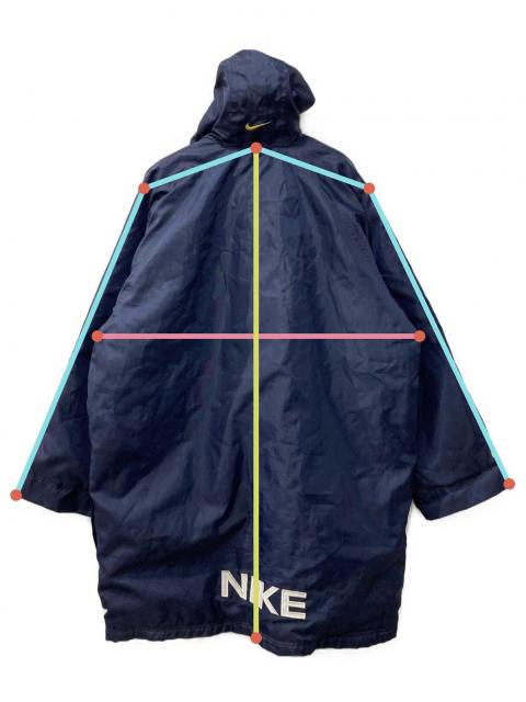 中古・古着通販】NIKE (ナイキ) ベンチコート/90s-00s/白タグ ネイビー