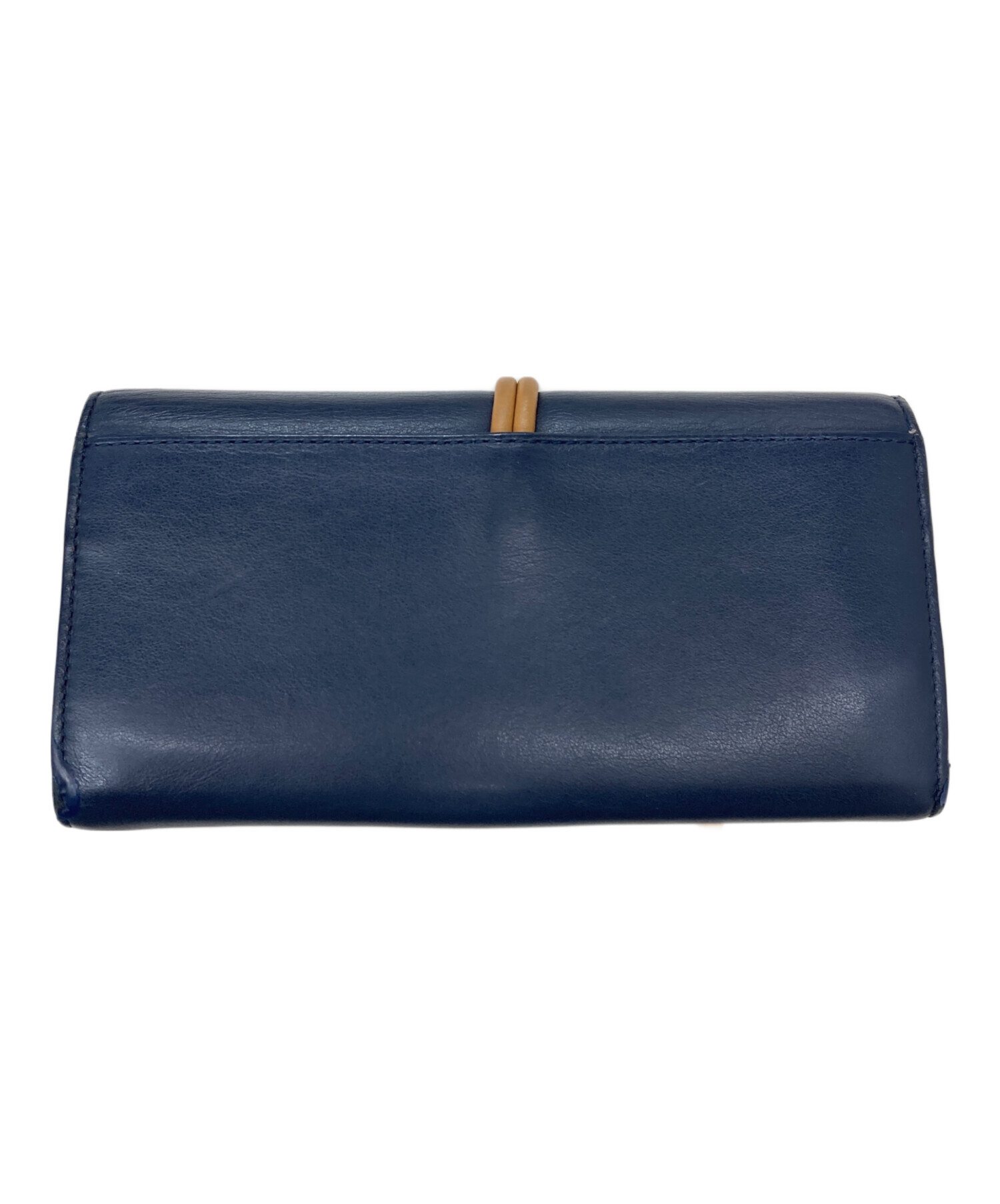 中古・古着通販】Chloe (クロエ) アルファベット長財布 ネイビー
