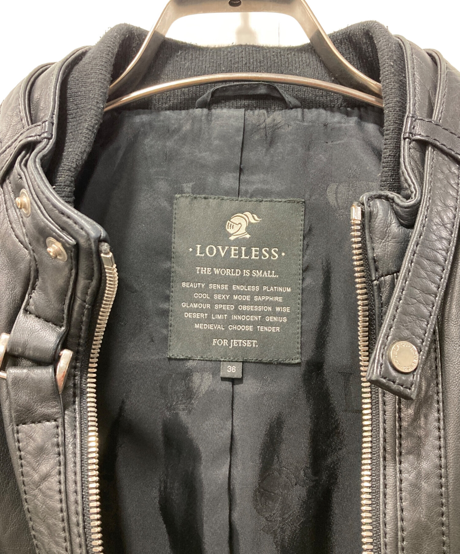 中古・古着通販】LOVELESS (ラブレス) ダブルジップレザージャケット