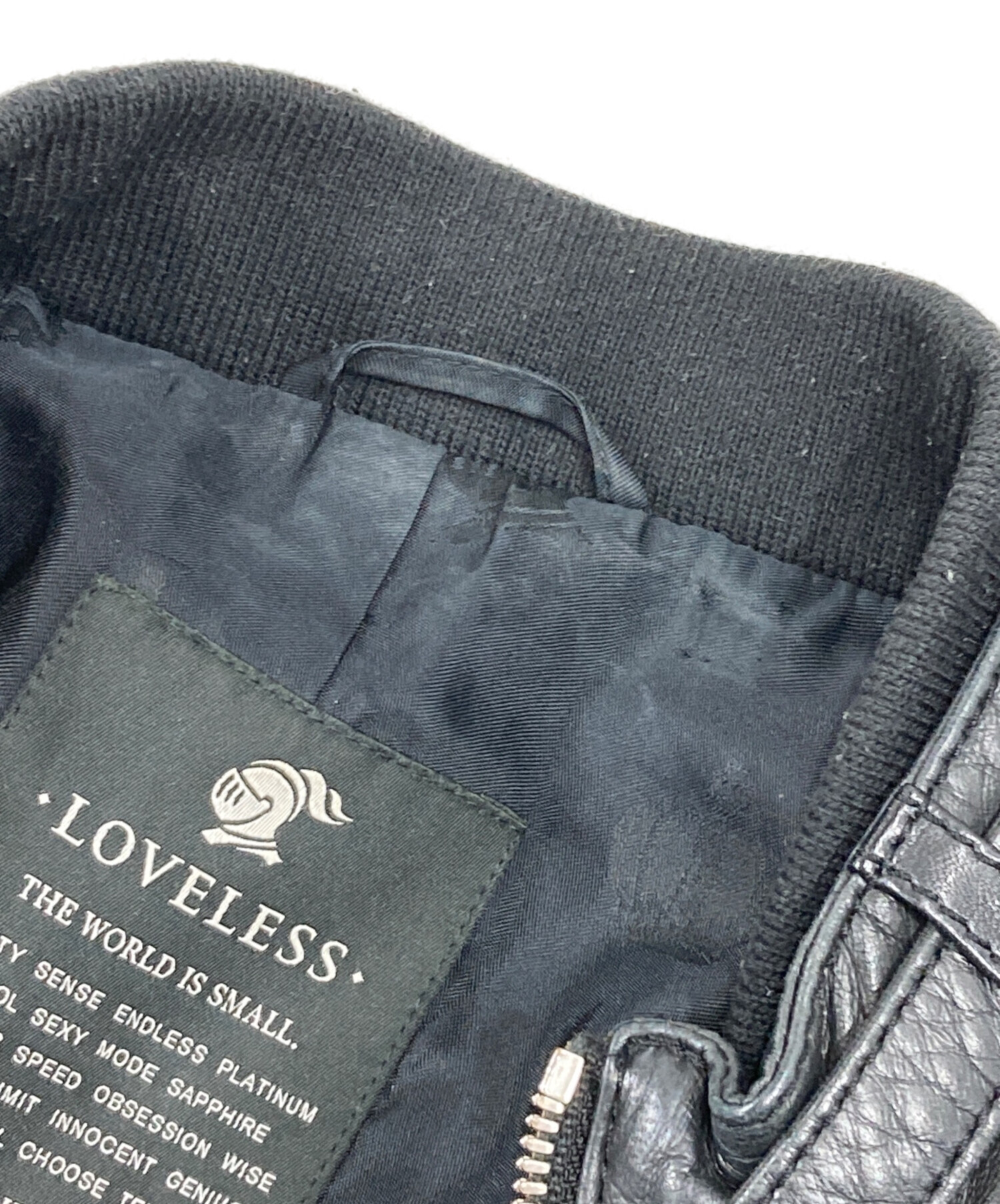 中古・古着通販】LOVELESS (ラブレス) ダブルジップレザージャケット