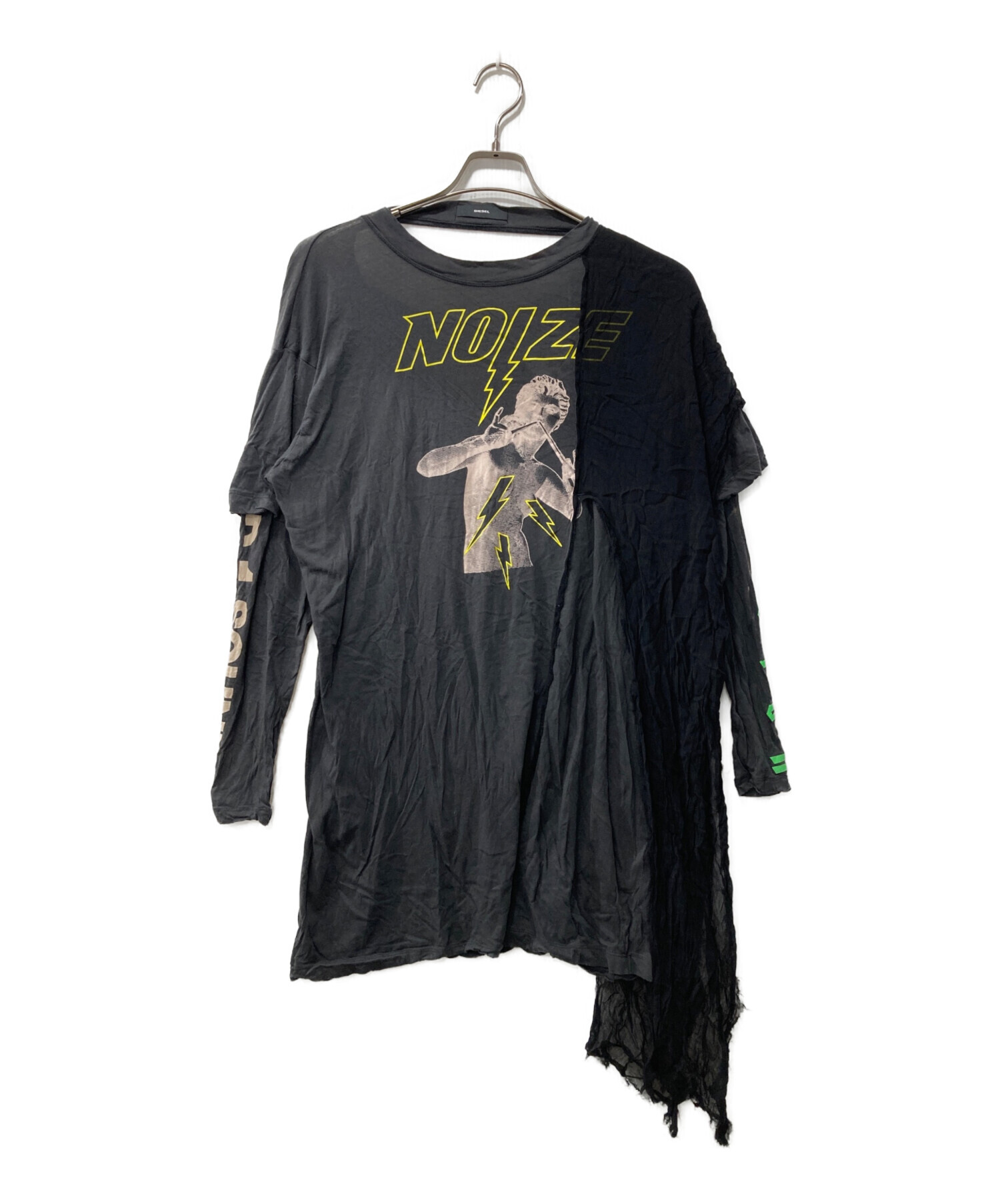 中古・古着通販】DIESEL (ディーゼル) 変形レイヤードロングスリーブ 
