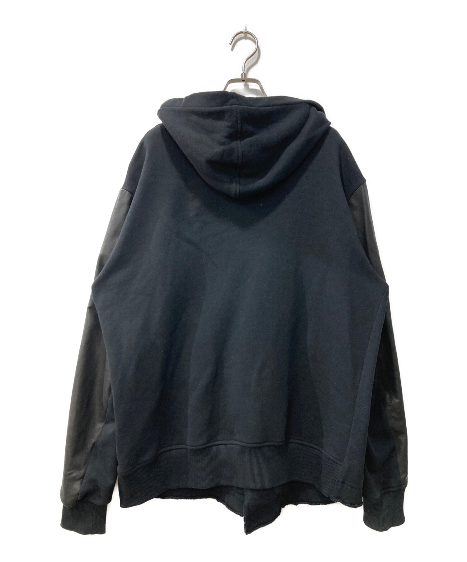 中古・古着通販】DIESEL (ディーゼル) 切替パーカー ブラック サイズ