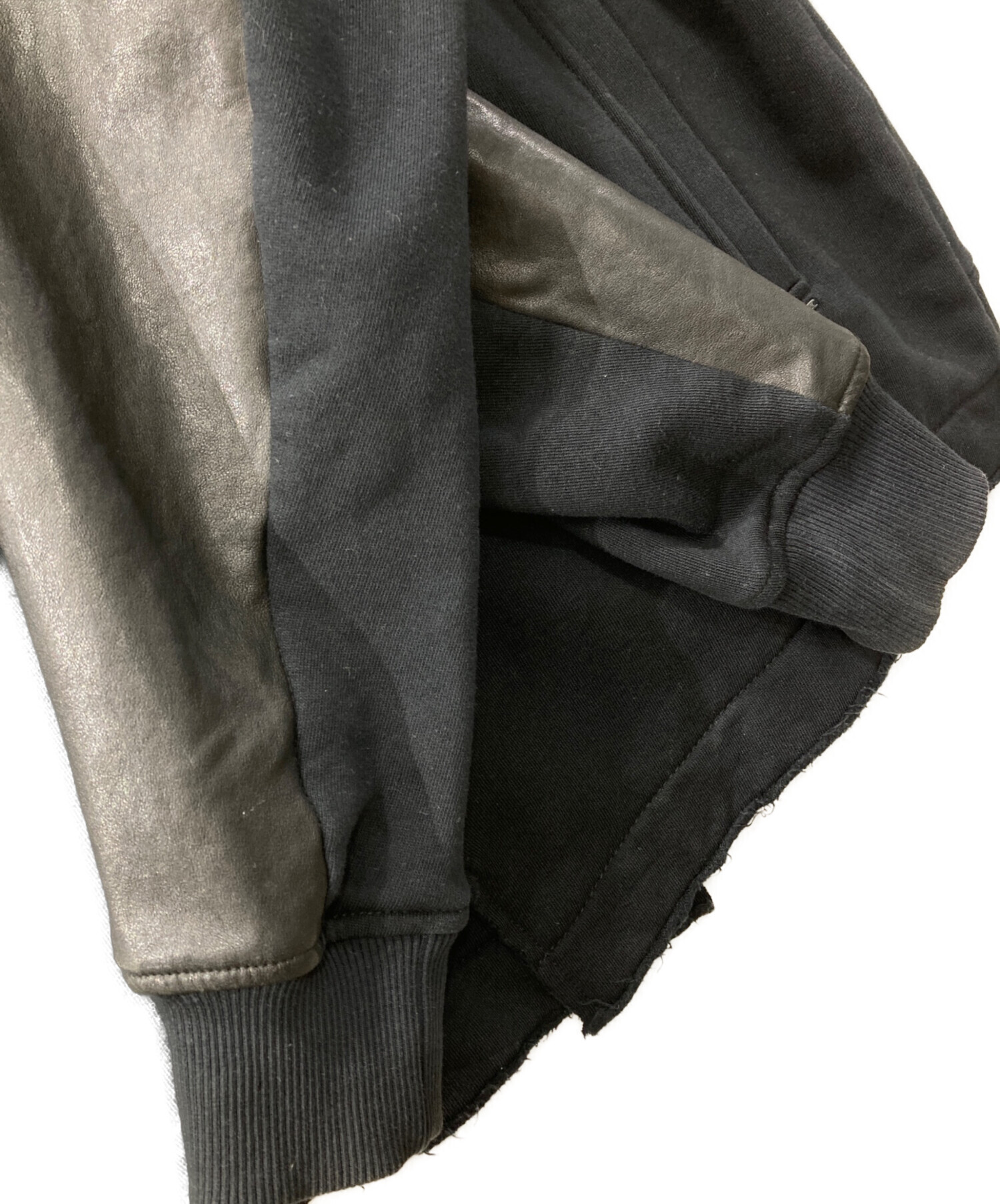中古・古着通販】DIESEL (ディーゼル) 切替パーカー ブラック サイズ
