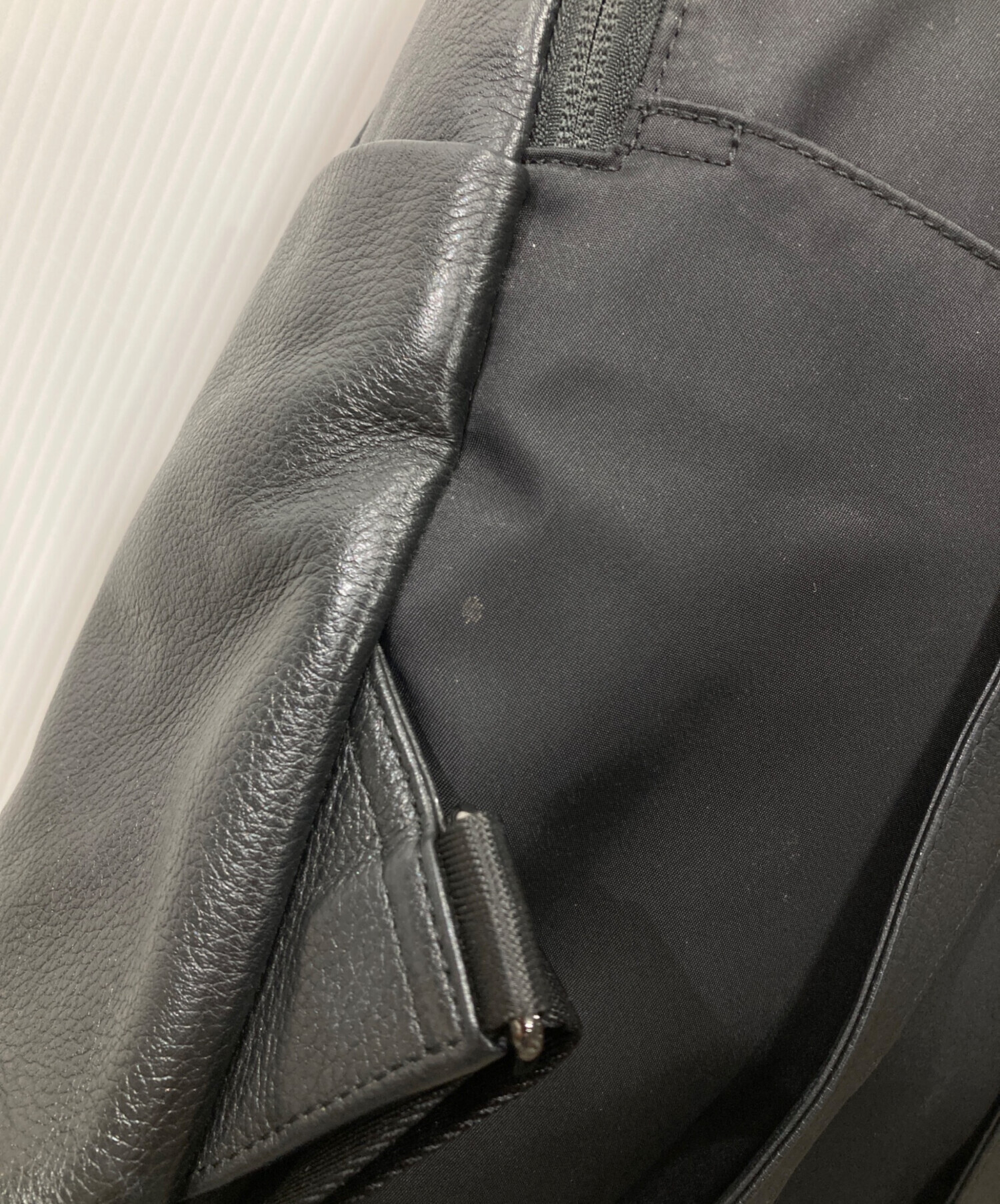 中古・古着通販】EAR (イア) レザーリュック ブラック｜ブランド・古着 