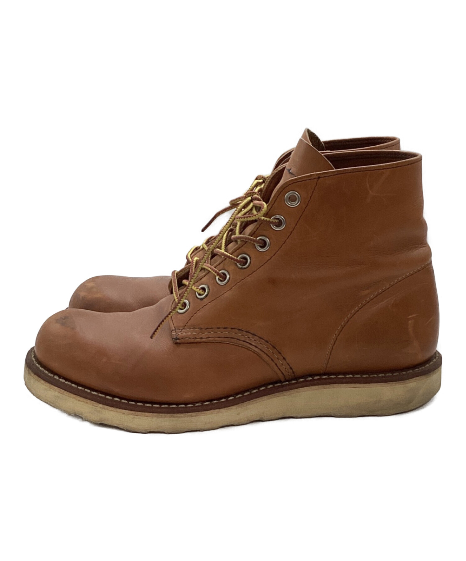【廃盤】REDWING レッドウィング　プレーントゥ　5D 23.5㎝ ブラウン 中古・古着通販】RED WING (レッドウィング) 6インチプレーントゥ