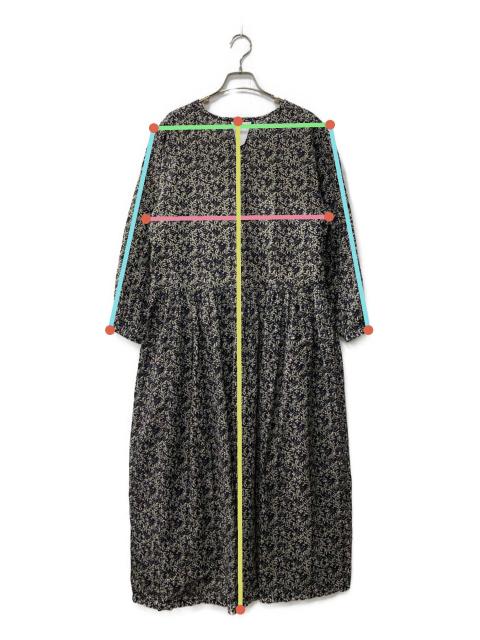 中古・古着通販】BEARDSLEY (ビアズリー) プリントギャザーワンピース