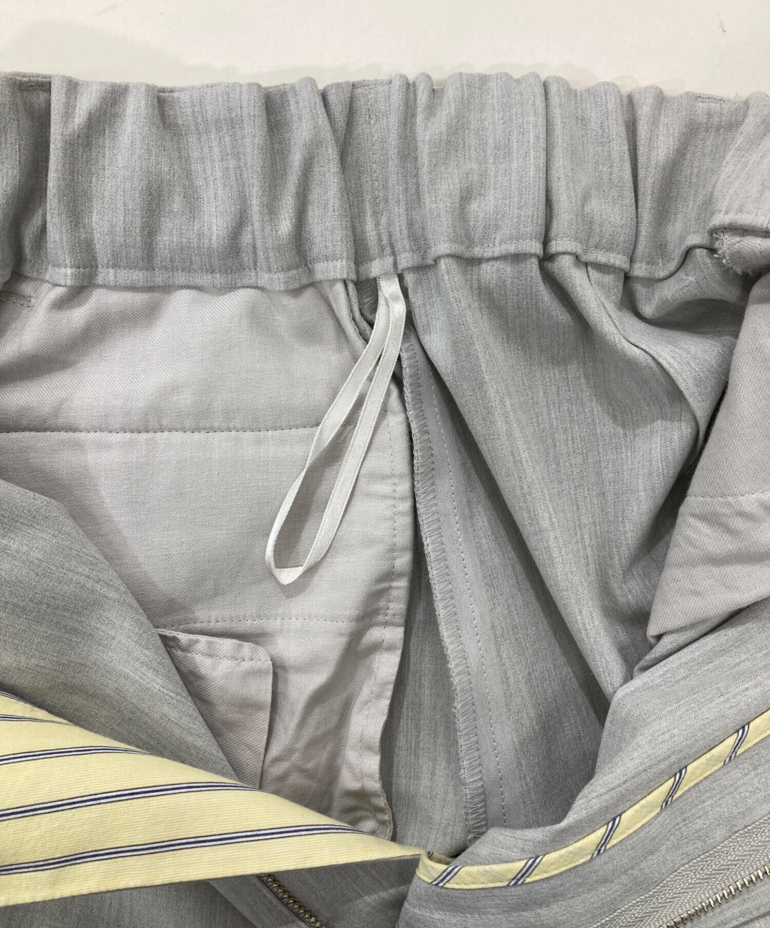 中古・古着通販】YORI (ヨリ) 25SS/スラックス/ウエストリボンダブル