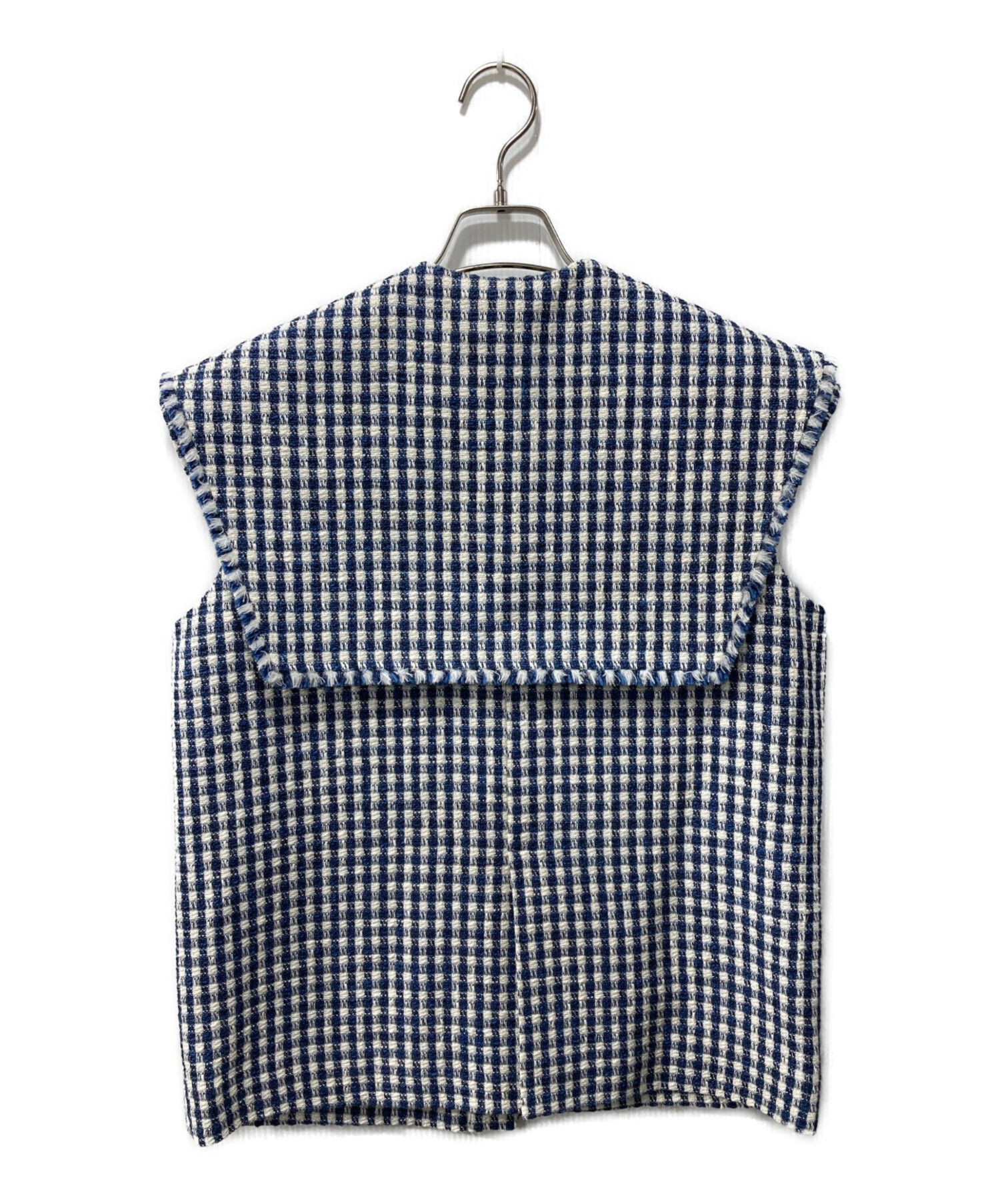 yori 2023 Spring Collection サニーツイードジレ 36 中古・古着通販】yori (ヨリ) 25SS/セーラーリボンギンガムツイード