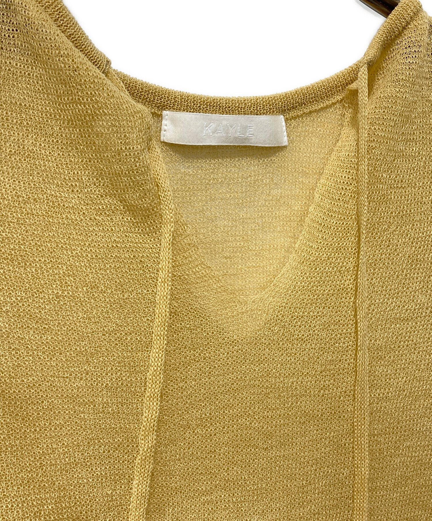 中古・古着通販】KAYLE (ケイル) vネックウールニット/MILANO RIB 