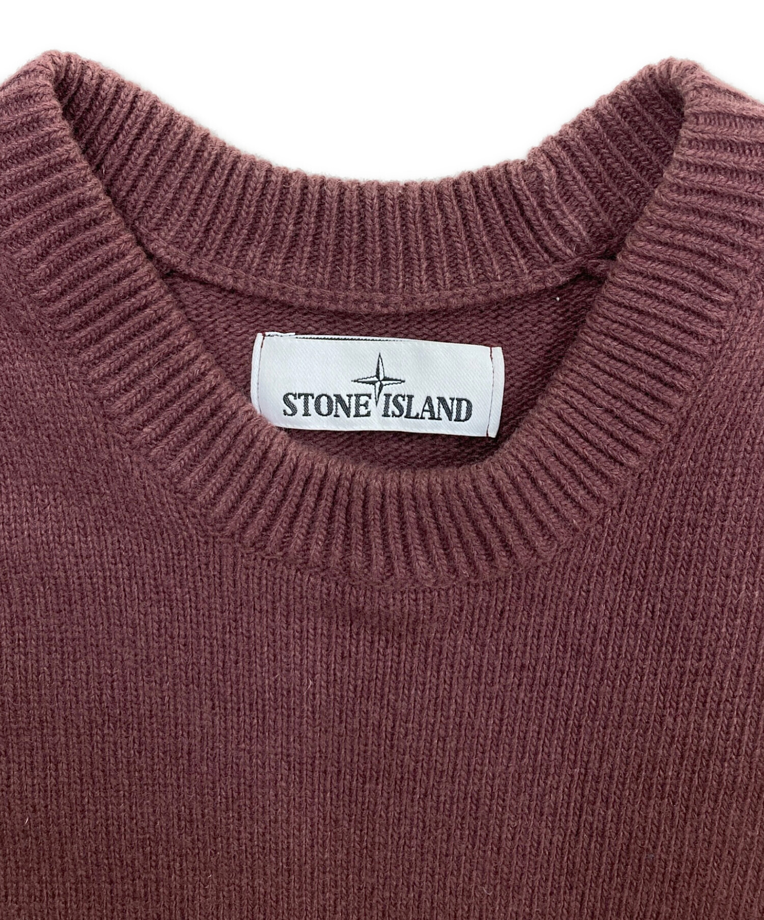 00年前期 STONE ISLAND 赤 クルーネック ニット 【公式通販】