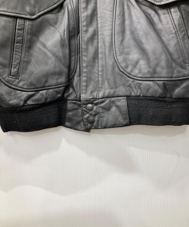 中古・古着通販】MIRAGE (ミラージュ) 90s/レザージャケット ブラック