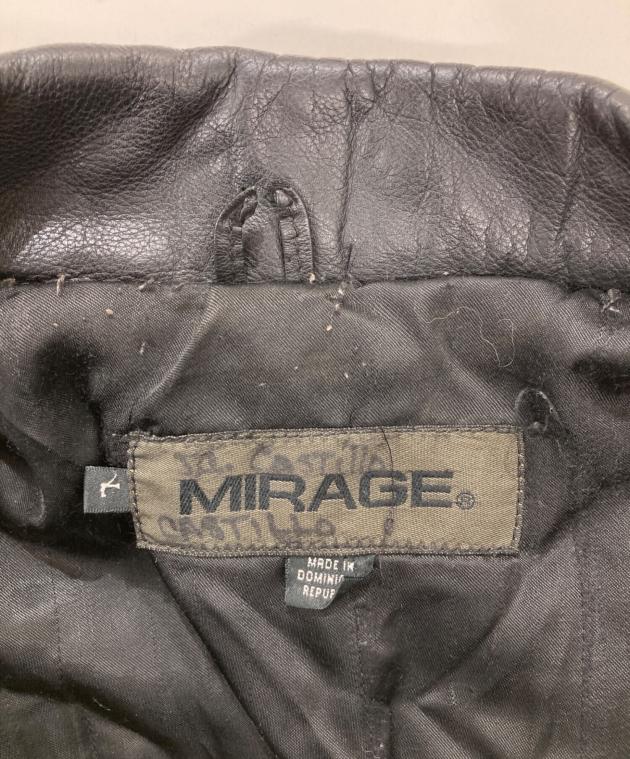 中古・古着通販】MIRAGE (ミラージュ) 90s/レザージャケット ブラック