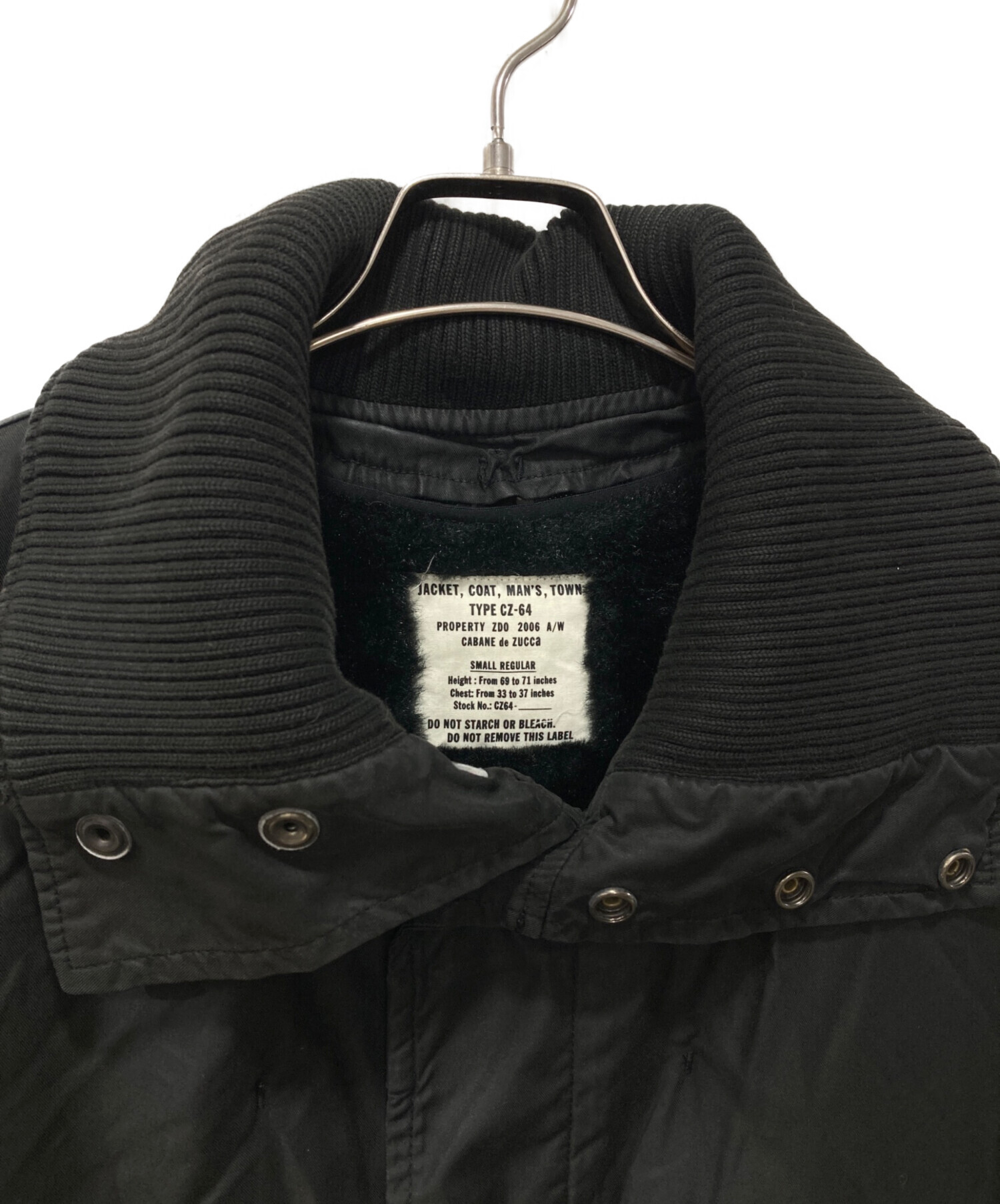中古・古着通販】ZUCCA (ズッカ) ライナー付ジャケット ブラック