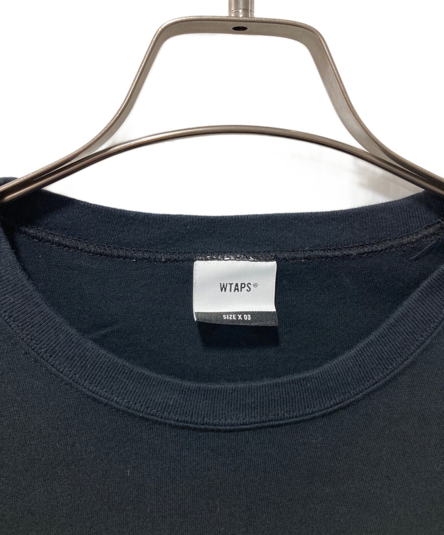 中古・古着通販】WTAPS (ダブルタップス) Tシャツ ブラック サイズ:03