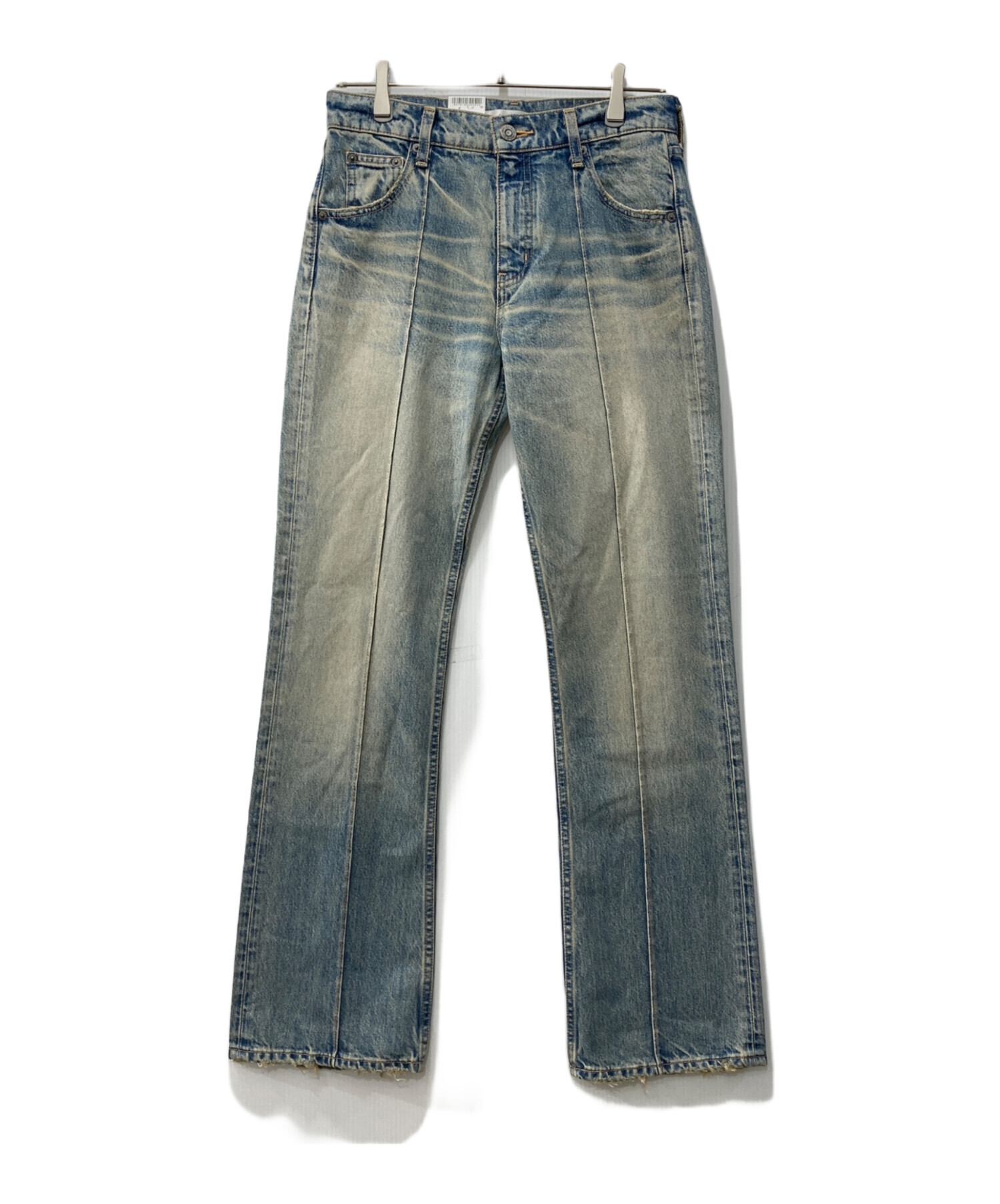 MOUSSY フレアデニムパンツ 24インチ インディゴ 中古・古着通販】moussy (マウジー) デニムパンツ/MIDRISE スリム