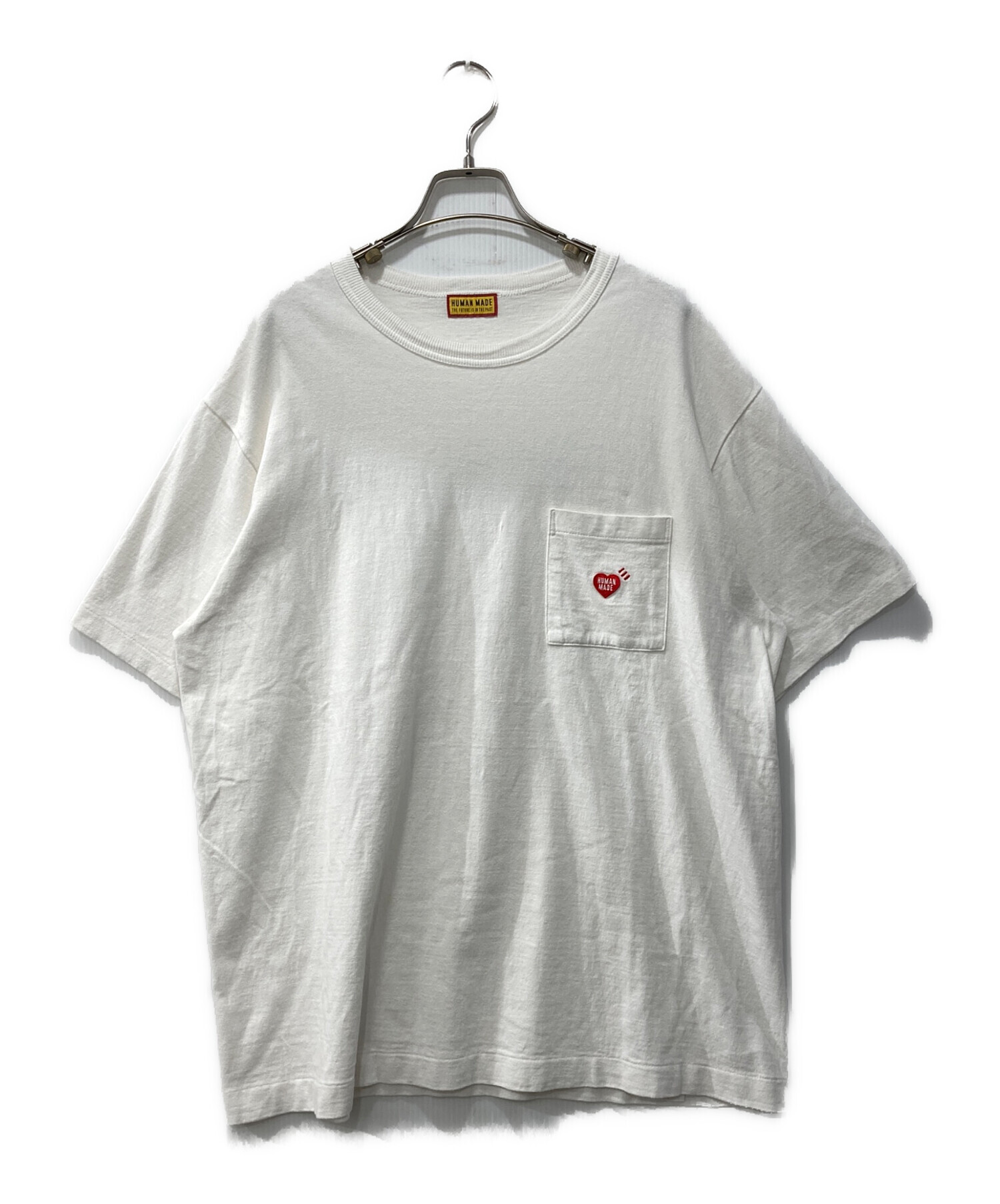 超希少 極美品 HUMAN MADE Tシャツ XL ホワイト 中古・古着通販】HUMAN MADE (ヒューマンメイド) ロゴtシャツ ホワイト