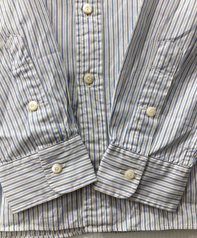 中古・古着通販】RRL (ダブルアールエル) ストライプシャツ ブルー