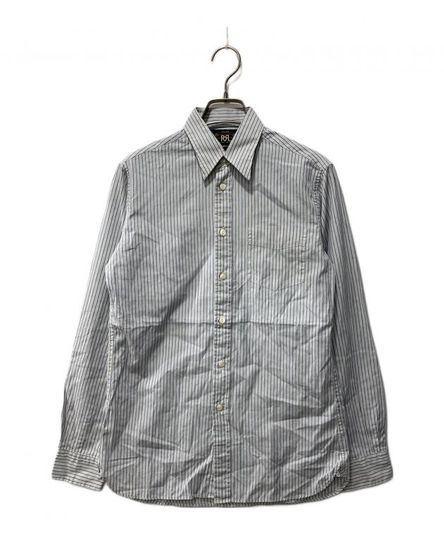 中古・古着通販】RRL (ダブルアールエル) ストライプシャツ ブルー