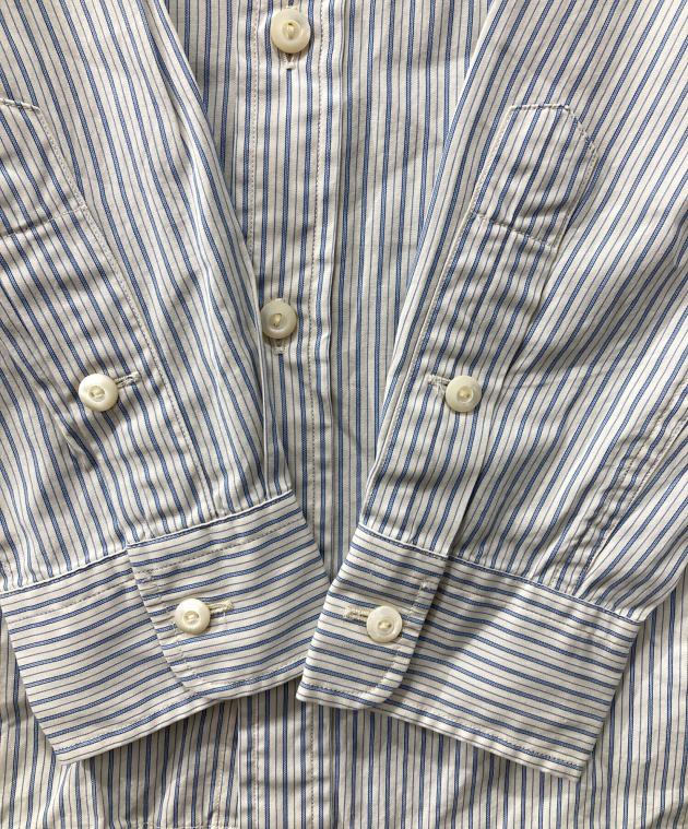中古・古着通販】RRL (ダブルアールエル) ストライプシャツ ブルー