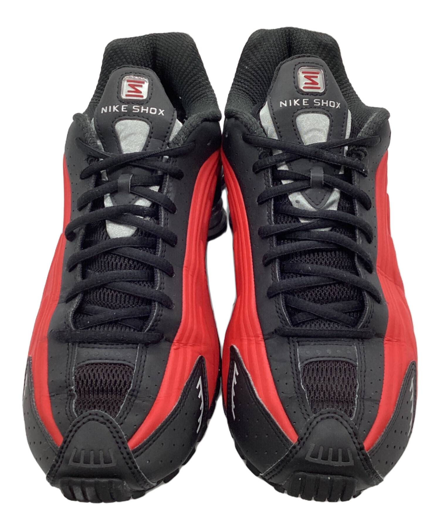 中古・古着通販】NIKE (ナイキ) SHOX R4/ｽﾆｰｶｰ ブラック×レッド サイズ 