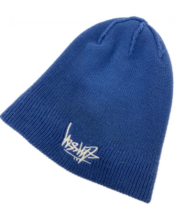中古・古着通販】stussy (ステューシー) ニット帽 ブルー｜ブランド