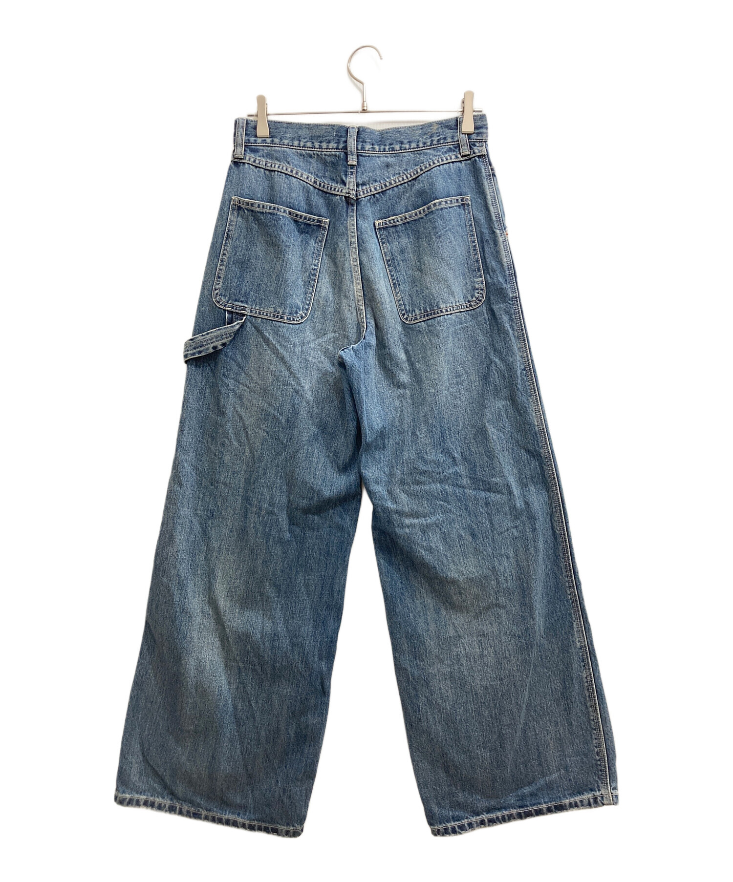 中古・古着通販】moussy (マウジー) PAINTER WIDE ストレートデニム 