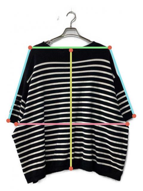 【新品未使用】FACETASM ファセッタズム ニットセーター 中古・古着通販】FACETASM (ファセッタズム) ニット ホワイト×ブラック