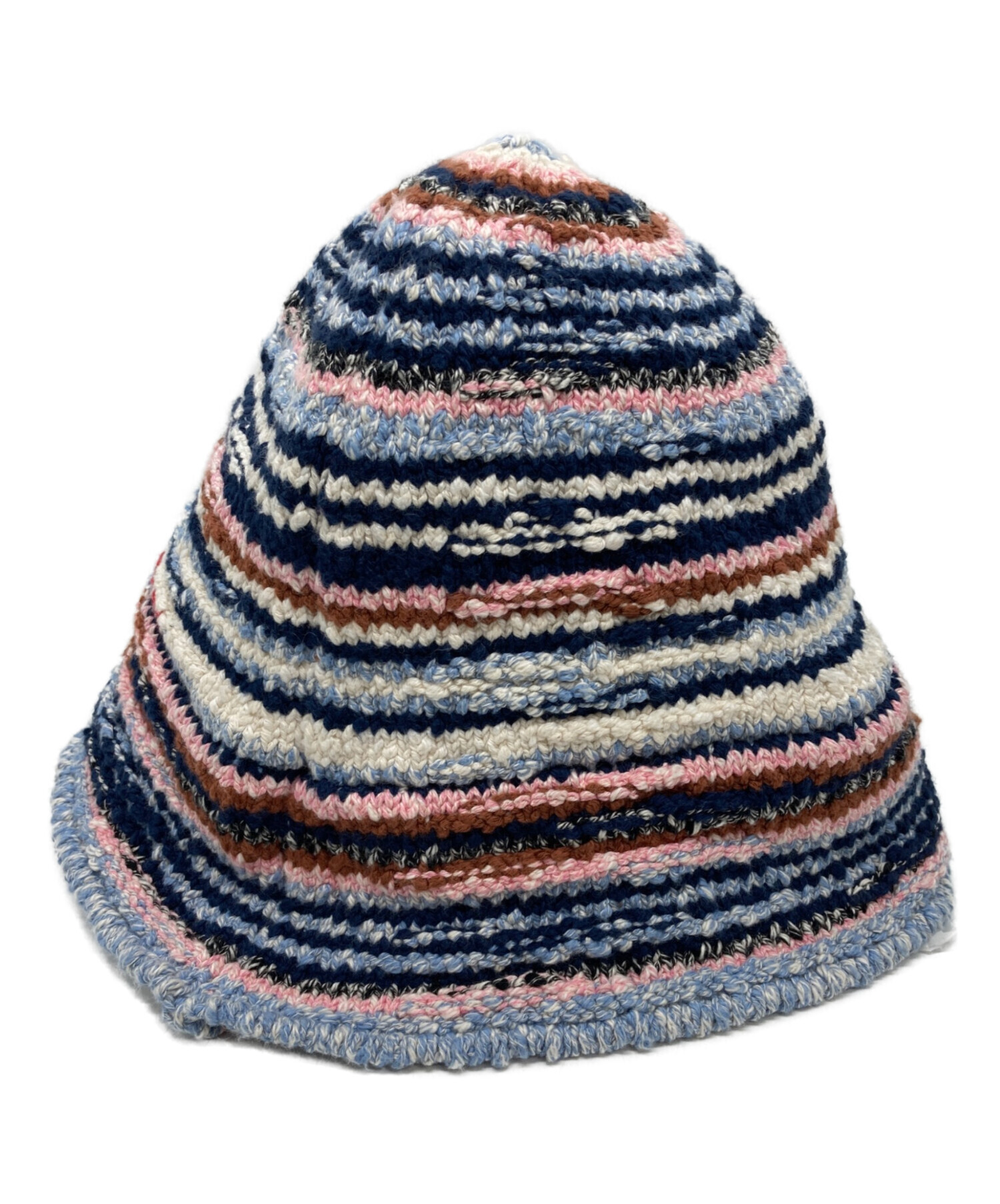 中古・古着通販】MARNI (マルニ) クロシェットバケットハット ネイビー