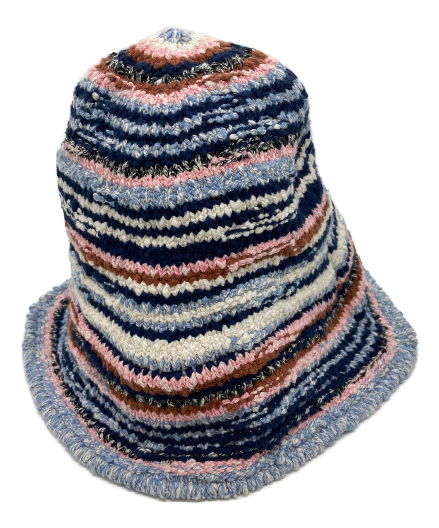MARNI ターコイズ コーデュロイ ハット　バケットハット 中古・古着通販】MARNI (マルニ) クロシェットバケットハット ネイビー