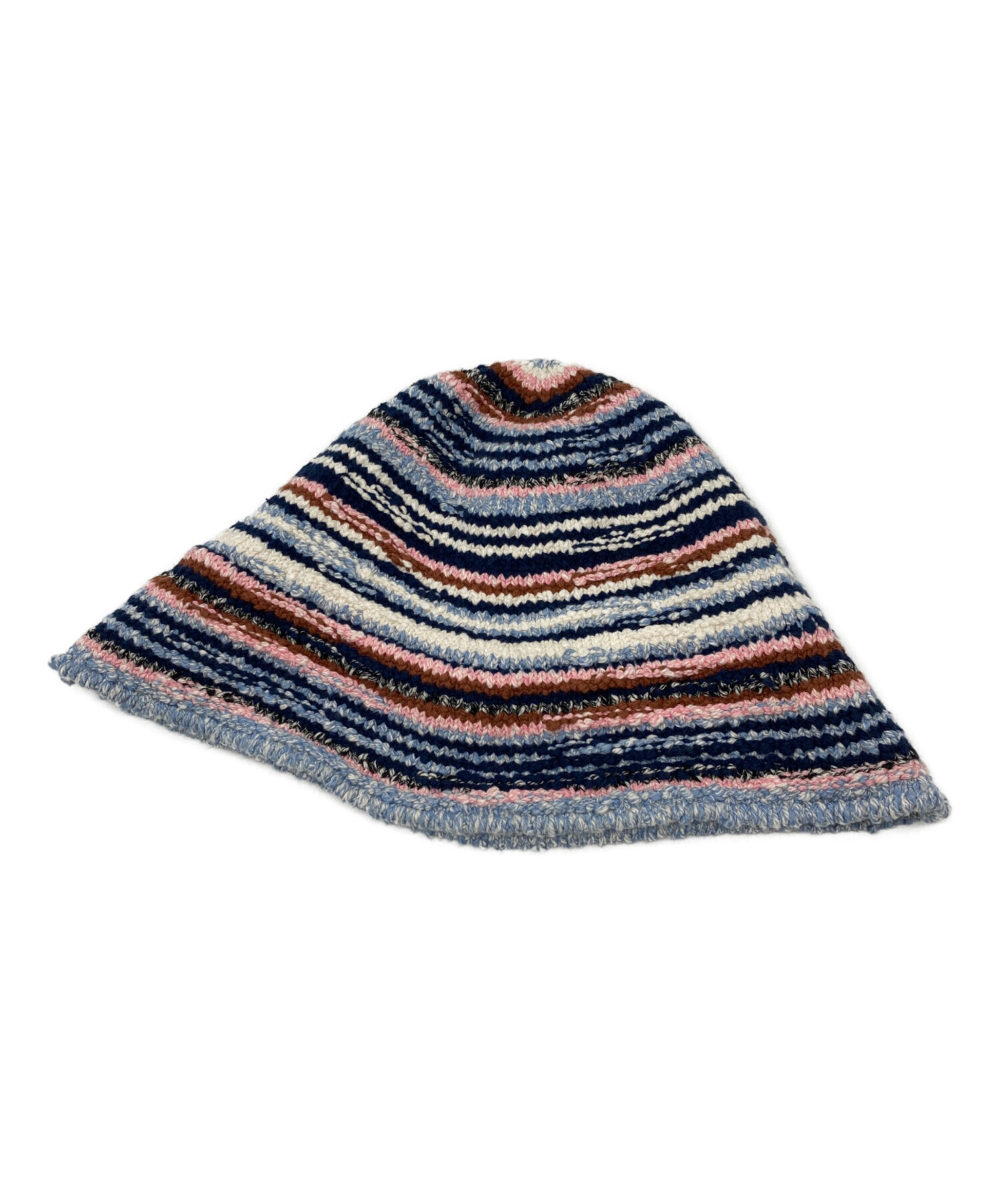 中古・古着通販】MARNI (マルニ) クロシェットバケットハット ネイビー