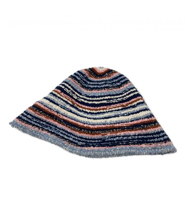 中古・古着通販】MARNI (マルニ) クロシェットバケットハット ネイビー
