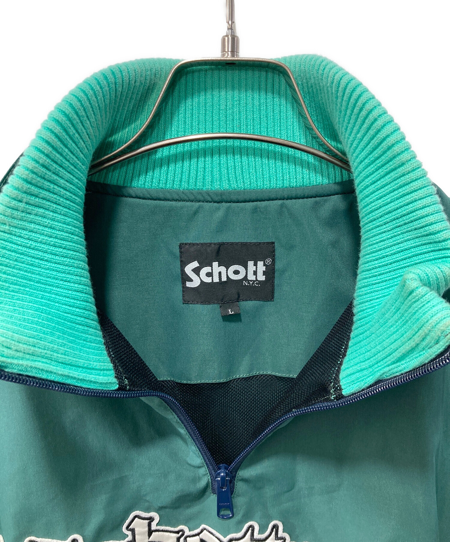 中古・古着通販】Schott (ショット) HALF ZIP JACKET/ナイロンプル