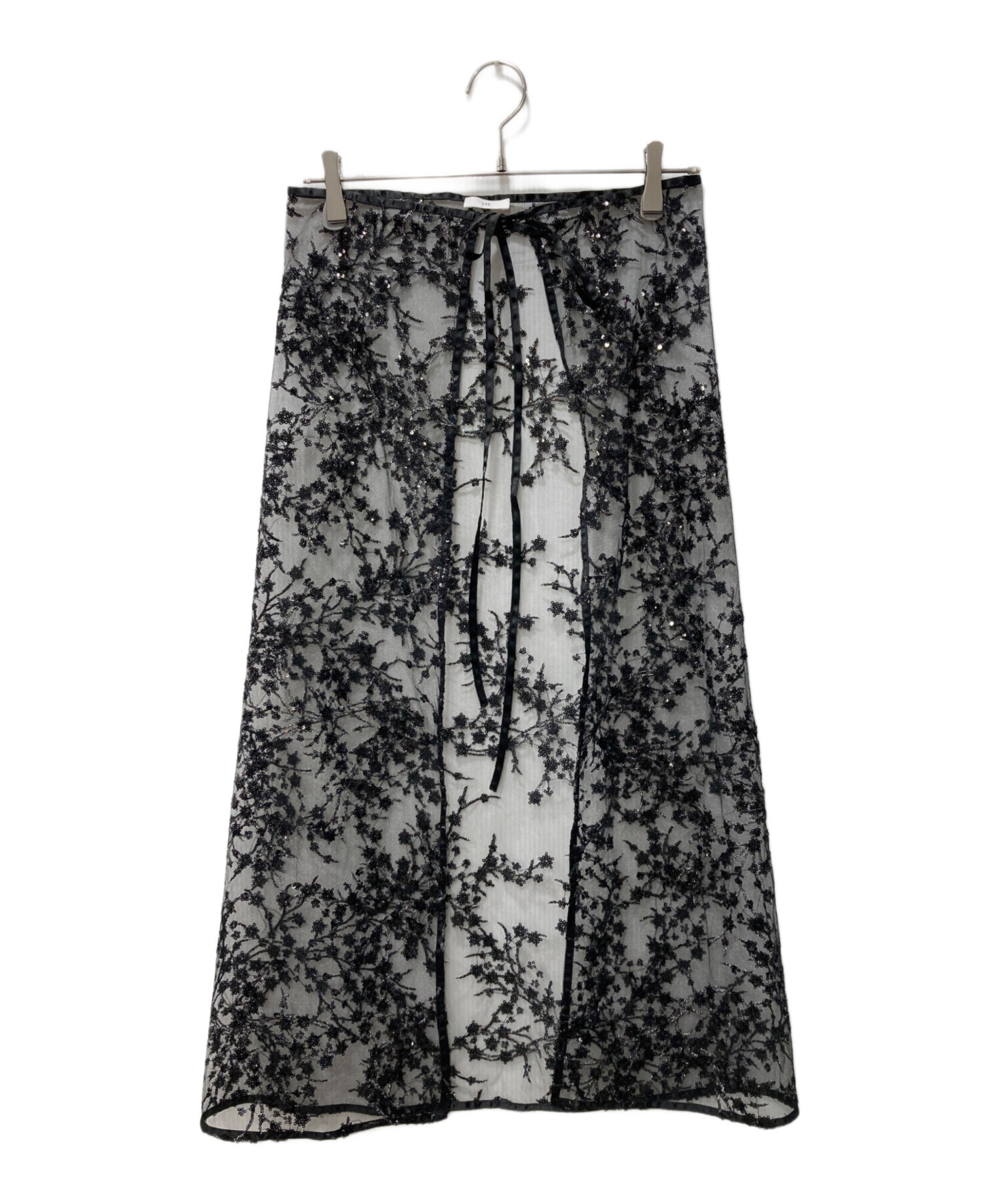 中古・古着通販】yae (ヤエ) Flower spangle wrap skirt/フラワー