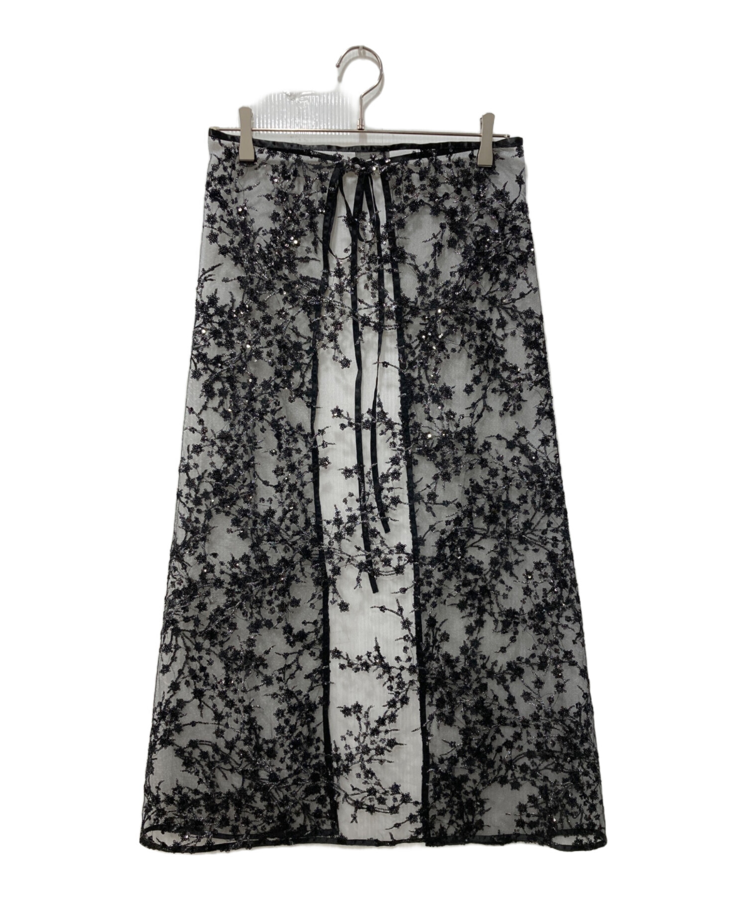 中古・古着通販】yae (ヤエ) Flower spangle wrap skirt/フラワー