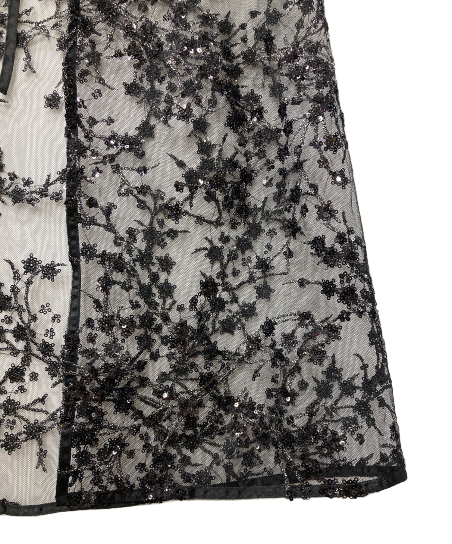 中古・古着通販】yae (ヤエ) Flower spangle wrap skirt/フラワー