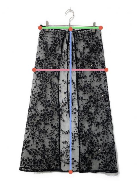 中古・古着通販】yae (ヤエ) Flower spangle wrap skirt/フラワー