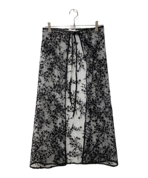 中古・古着通販】yae (ヤエ) Flower spangle wrap skirt/フラワー