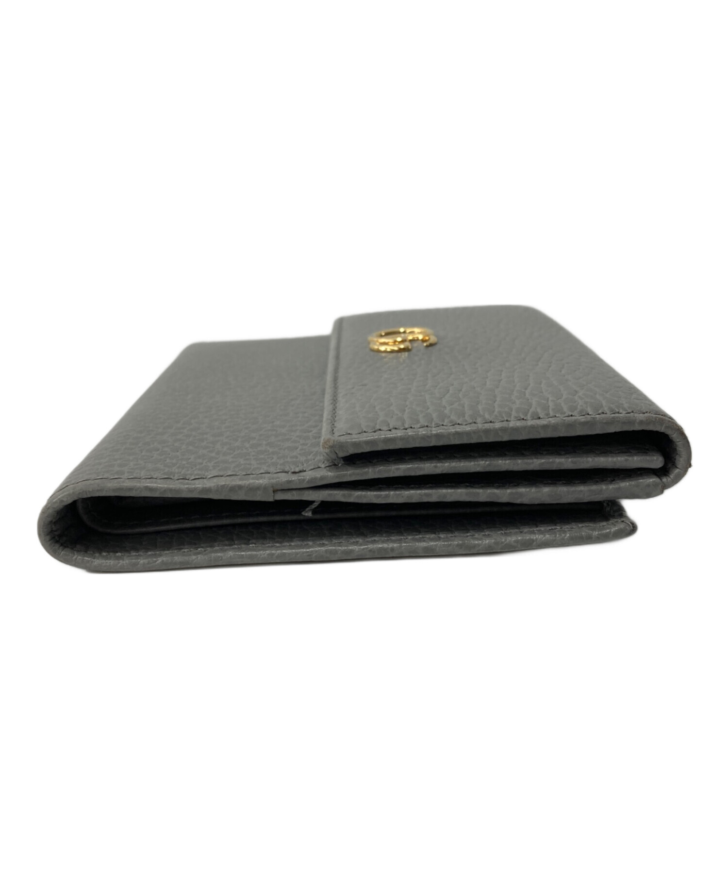 中古・古着通販】GUCCI (グッチ) GGマーモント/3つ折り財布 グレー