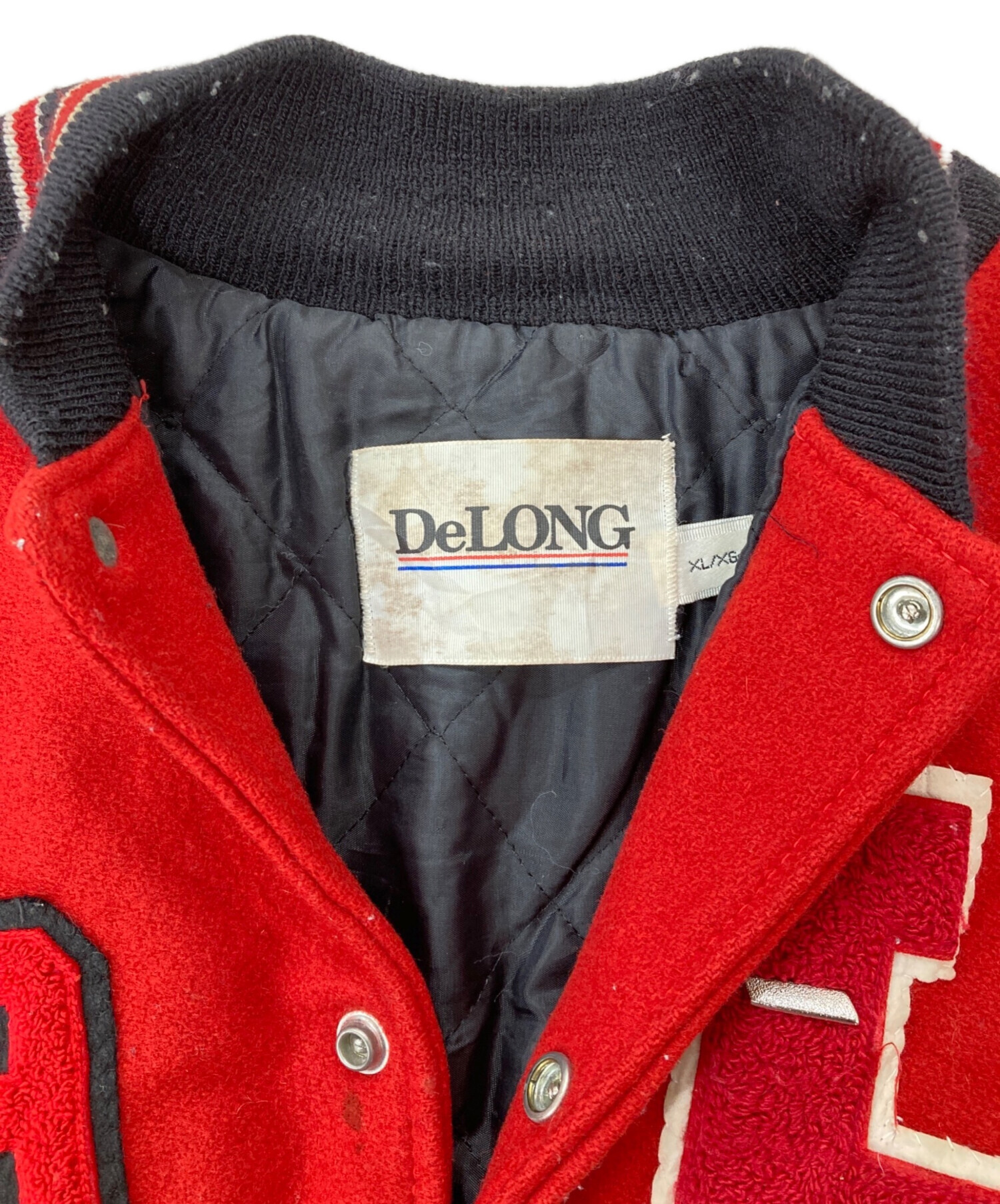 中古・古着通販】DeLong (-) 90s/レザー切替スタジャン/アワード