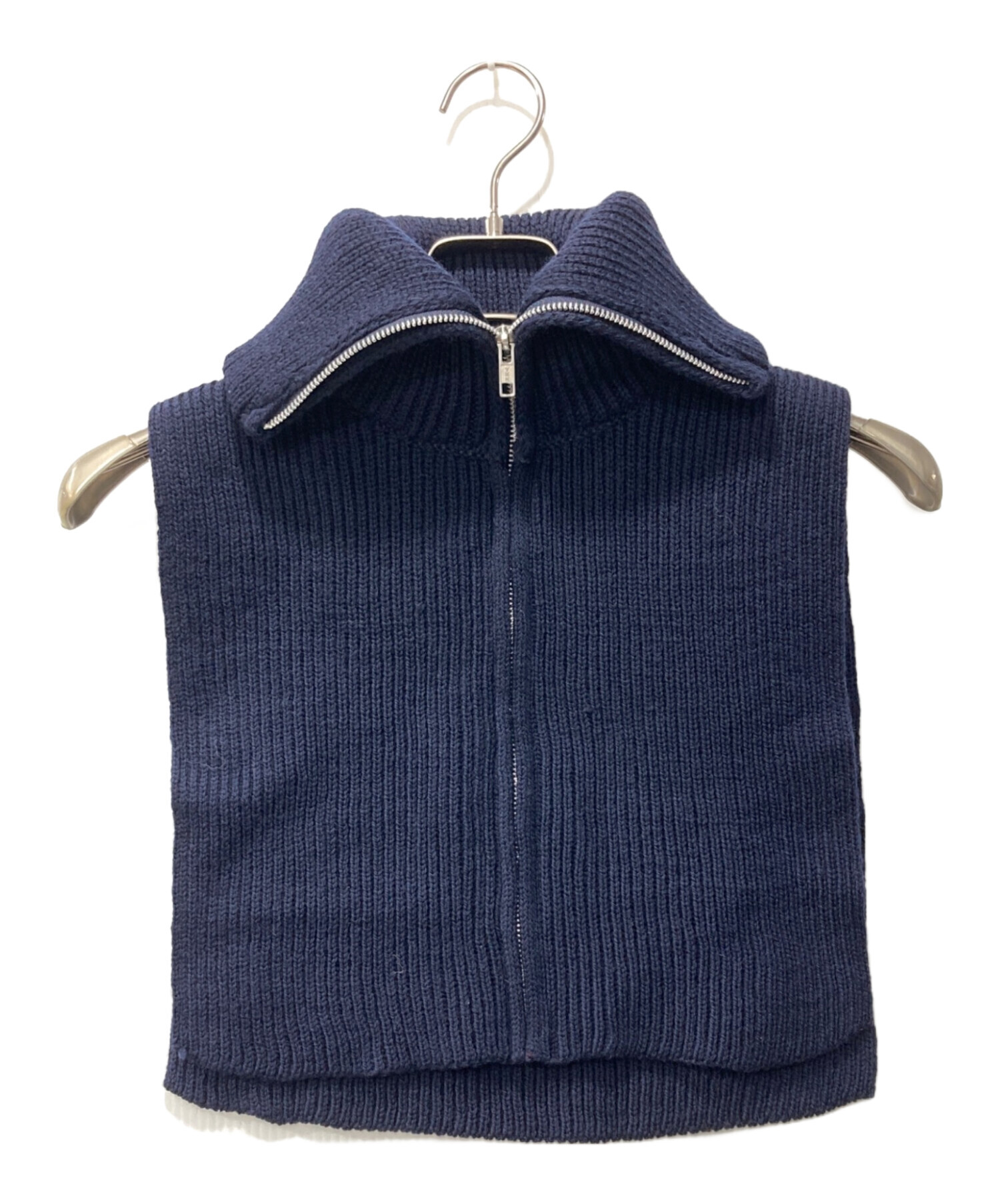 oldderby knitwear ウール ベスト ニット ネイビー XL Oldderby